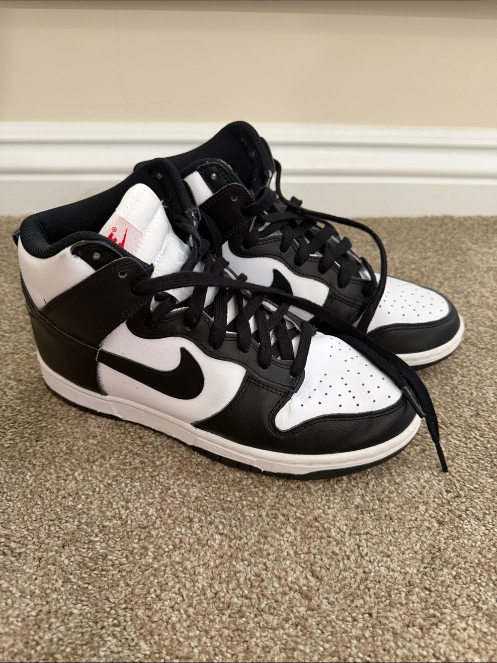High Top Nike Panda Dunks